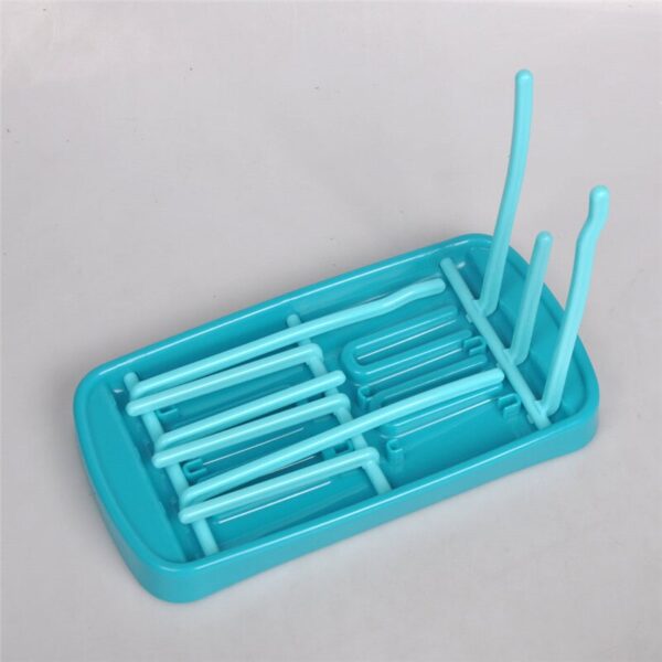 Baby Bottle Drain Drying Racks Bottle Dry Rack Blue Baby Bottle Cleaning Dryer Drainer Storage Drying Rack Baby Bottle Holder 4