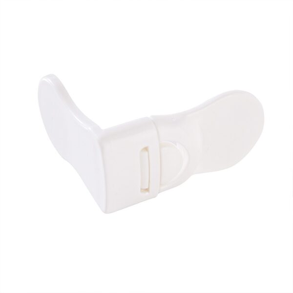 Baby Safety Drawer Lock Anti-Pinching Hand Cabinet Drawer Locks Plastic White Safety Buckle for Children Kids Protection 5