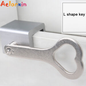 Child Protection Baby Safety Adjustable Sliding Window Locks Stop Aluminum Alloy  Security Lock With Keys Safety Window Lock 2