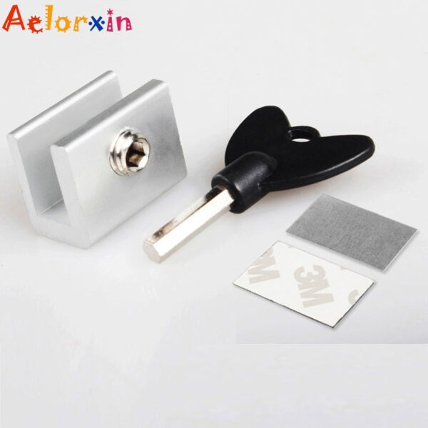 Child Protection Baby Safety Adjustable Sliding Window Locks Stop Aluminum Alloy  Security Lock With Keys Safety Window Lock 5