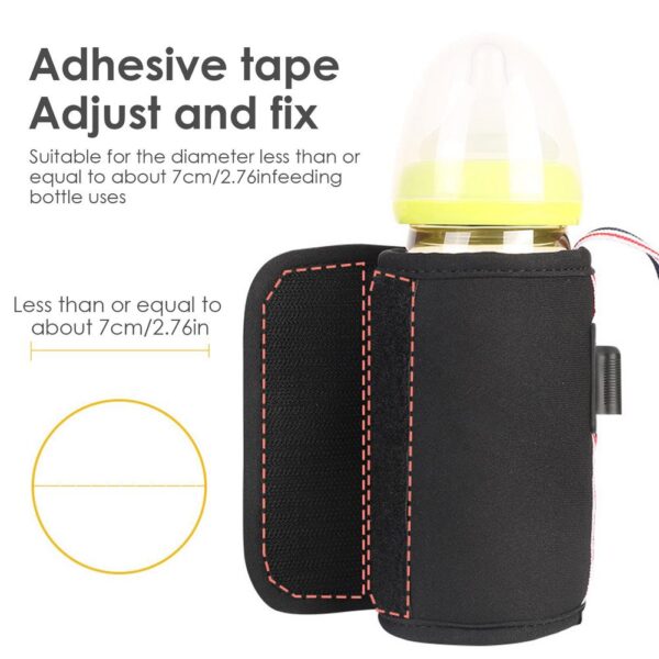 Bolso caliente con USB, artefacto portátil inteligente de leche caliente con temperatura constante, calentador de leche ajustable para viaje de bebé 1