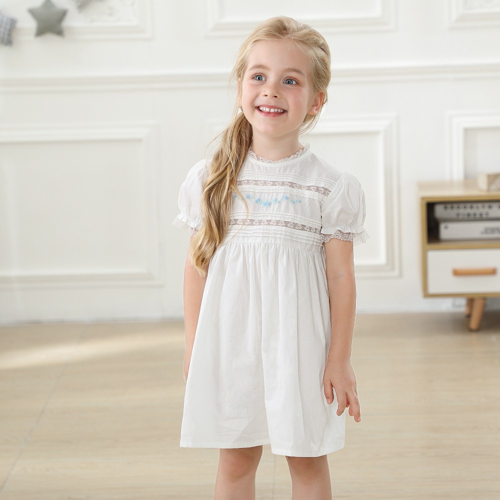 Vestido y mono blanco con bordado español – Baby Stop