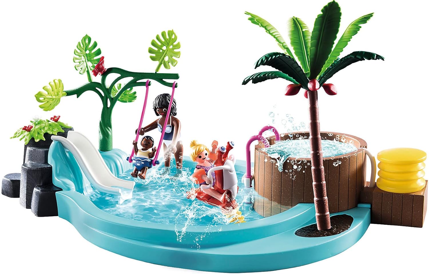 Playmobil Piscina infantil con tobogan Baby Stop
